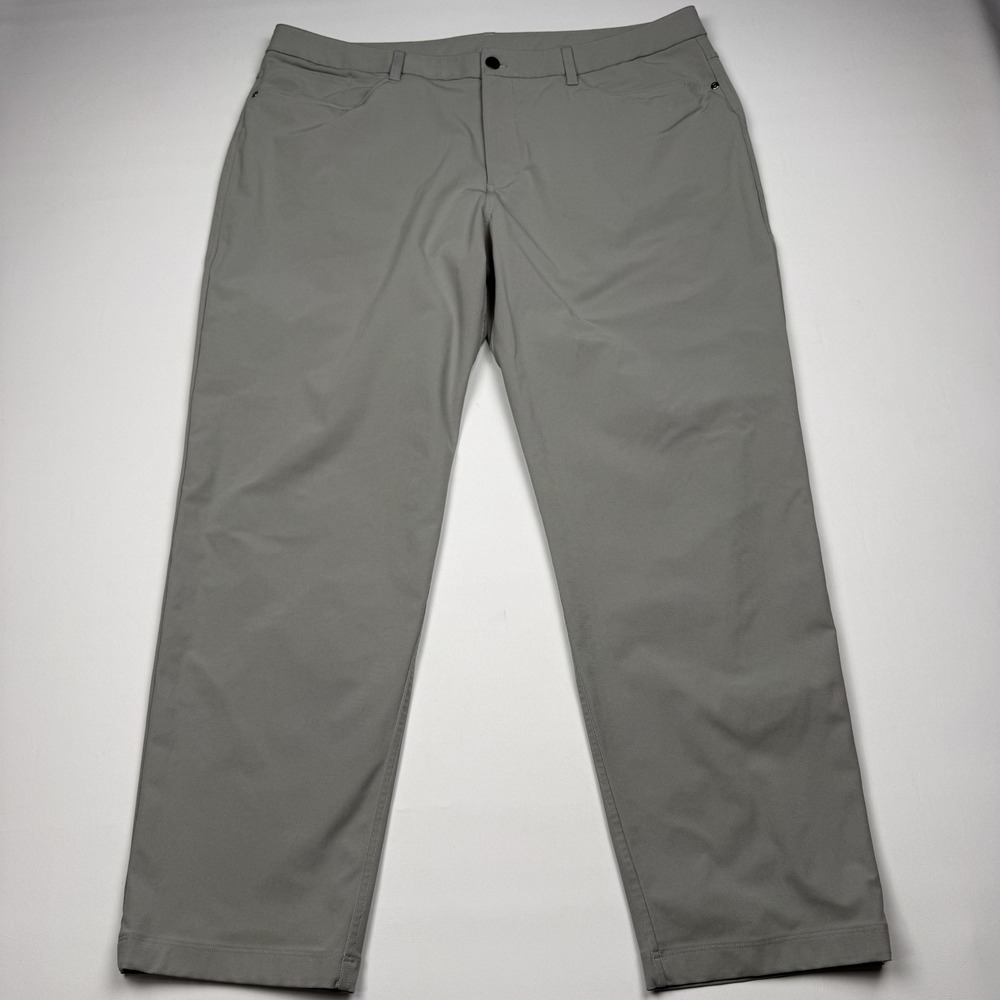Lululemon Classic Fit 5 Pocket Pants Mens 40x29 Gray Tech Chino Warpstreme